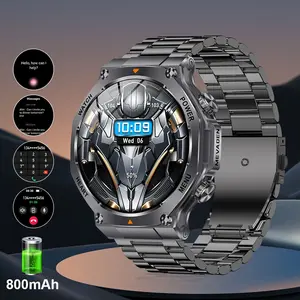 1.7 inch Large Screen Multifunctional Smart Watch, Answer/Make Call Smartwatch,Fashionable Digital Watch with Silicone Band, Sports Watch Compatible with Android iOS Phones for Men, Wearable