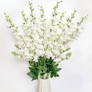 8-Piece Artificial Hyacinth and Bleeding Heart Flower Bouquets, Ideal for Home Garden Wedding Decor, Indoor Outdoor Use, Artificial Flowers