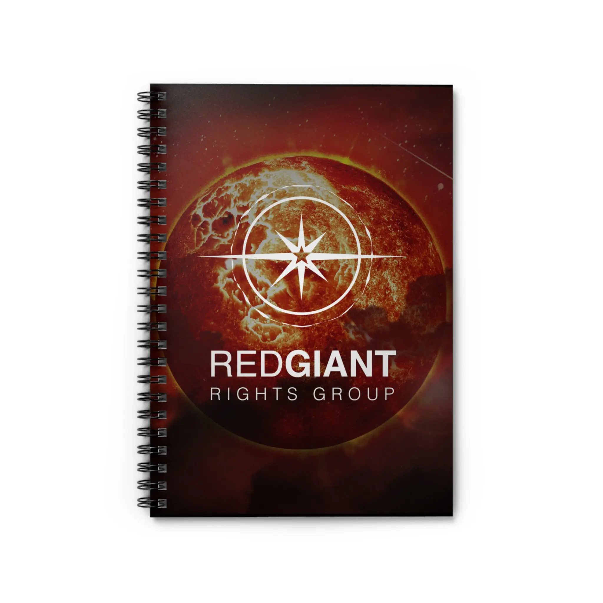Musicians, Artists, Copyright, Record Label, Entertainment Industry Red Giant Spiral Notebook - Ruled Line