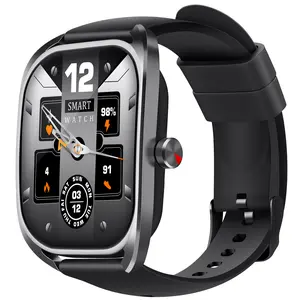 Smart Watch for Men - 2.01" Fitness Tracker with Waterproof Design, 120+ Sports Modes, Automatic Answer/Make Call Feature, Black Strap