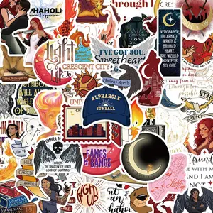 Crescent City Series Sticker, 200pcs/set Creative Decorative Art Stickers, DIY Crafts Decals for Water Bottle, Laptop, Phone Case, Scrapbooking, Journal Making