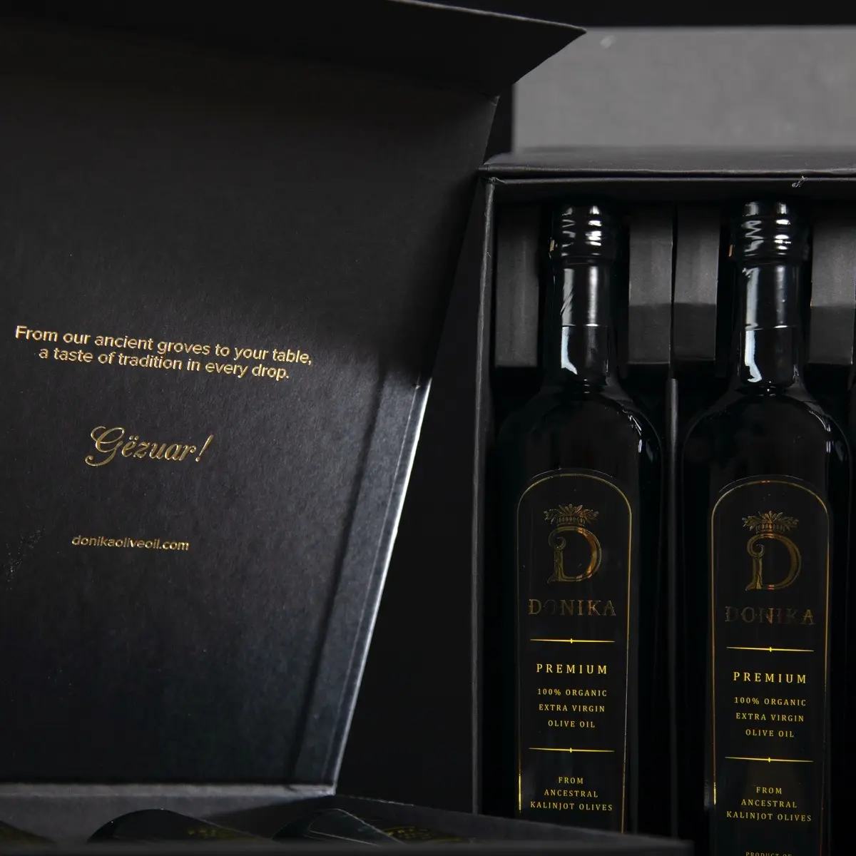 Donika Premium Organic Extra Virgin Olive Oil - 100% Albanian High Phenolic EVOO for health