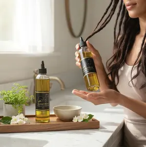 Sundara's Hair Growth & Repair Oil with Rosemary, Tea Tree, Lavender & Peppermint for Healthy Hair Care and Scalp Haircare Avocado Coconut Olive Jojoba Amla Castor