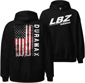 Duramax Diesel Truck Hoodie  LBZ Truck Graphic Hoodie, American Flag Hoodie for Men, Diesel Truck Pullover Hoodie, Truck Lover Gift Streetwear