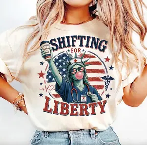 Shifting For Liberty T-Shirt, Patriotic Nurse Shirt, ICU NICU ER Nurse Shirt, RN LPN CNA July 4th Gifts, USA Pediatric Nurse Shirt, Nurse Gift For Her