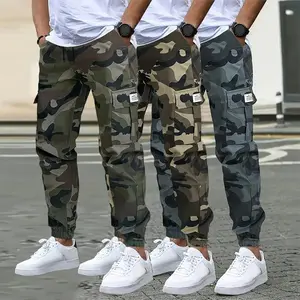 3-Pack American Style Camo Work Trousers - Multi-Pocket, Stretch Waist, Heavy Duty Tapered Pants for Daily & Work Casual Comfy Elastic Man pantalones para hombre pants for men cargo pants for men