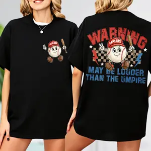 Funny Baseball Shirt, Game Day T-ball Tee for Mom, Retro Sports Mama Gift, Trendy Baseball Fan T-shirt graphic tee