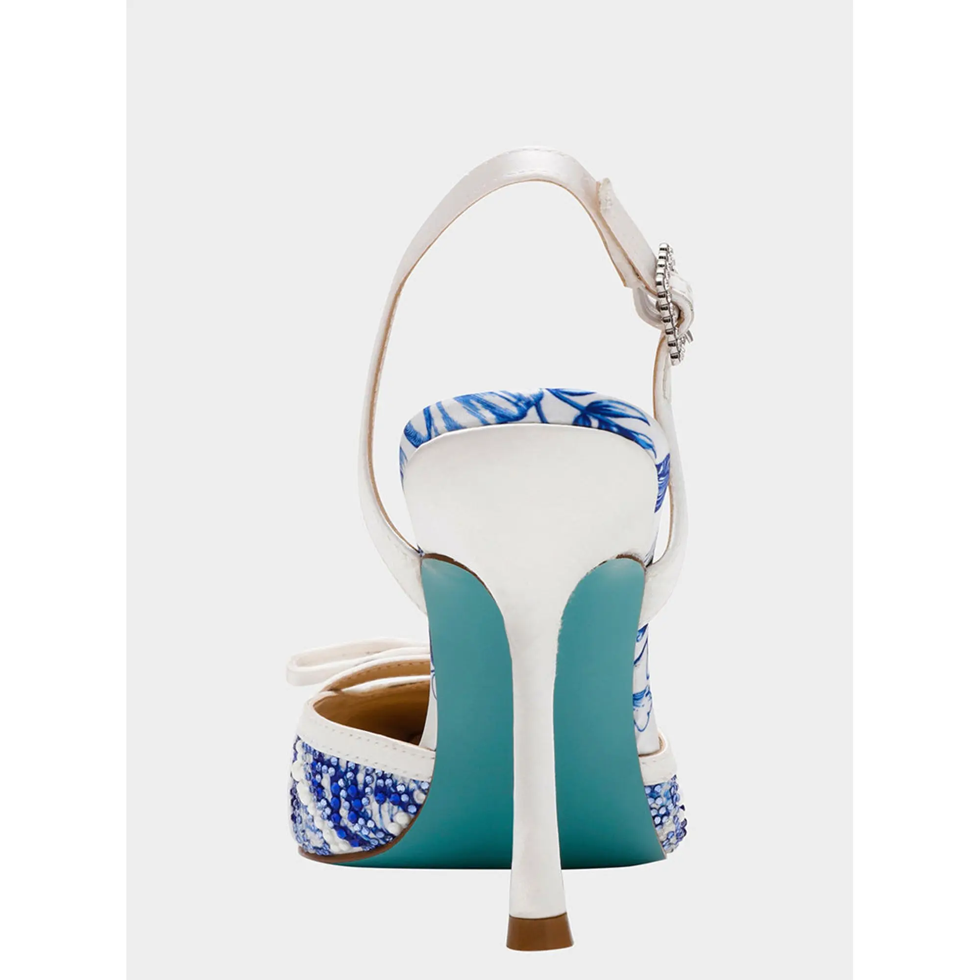Betsey Johnson ROZA WHITE/BLUE FLORAL - TikTok Shop