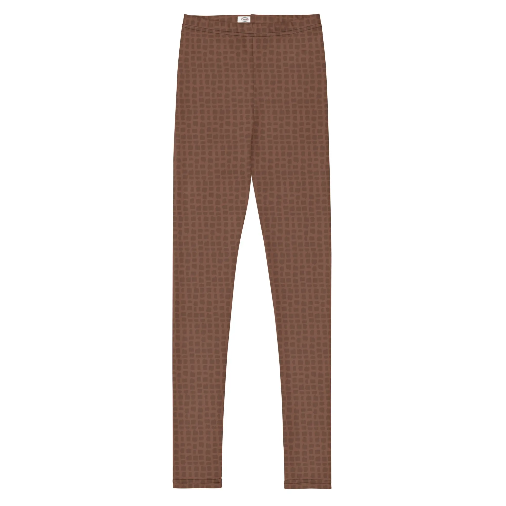 Dark Chocolate Squares Youth Leggings