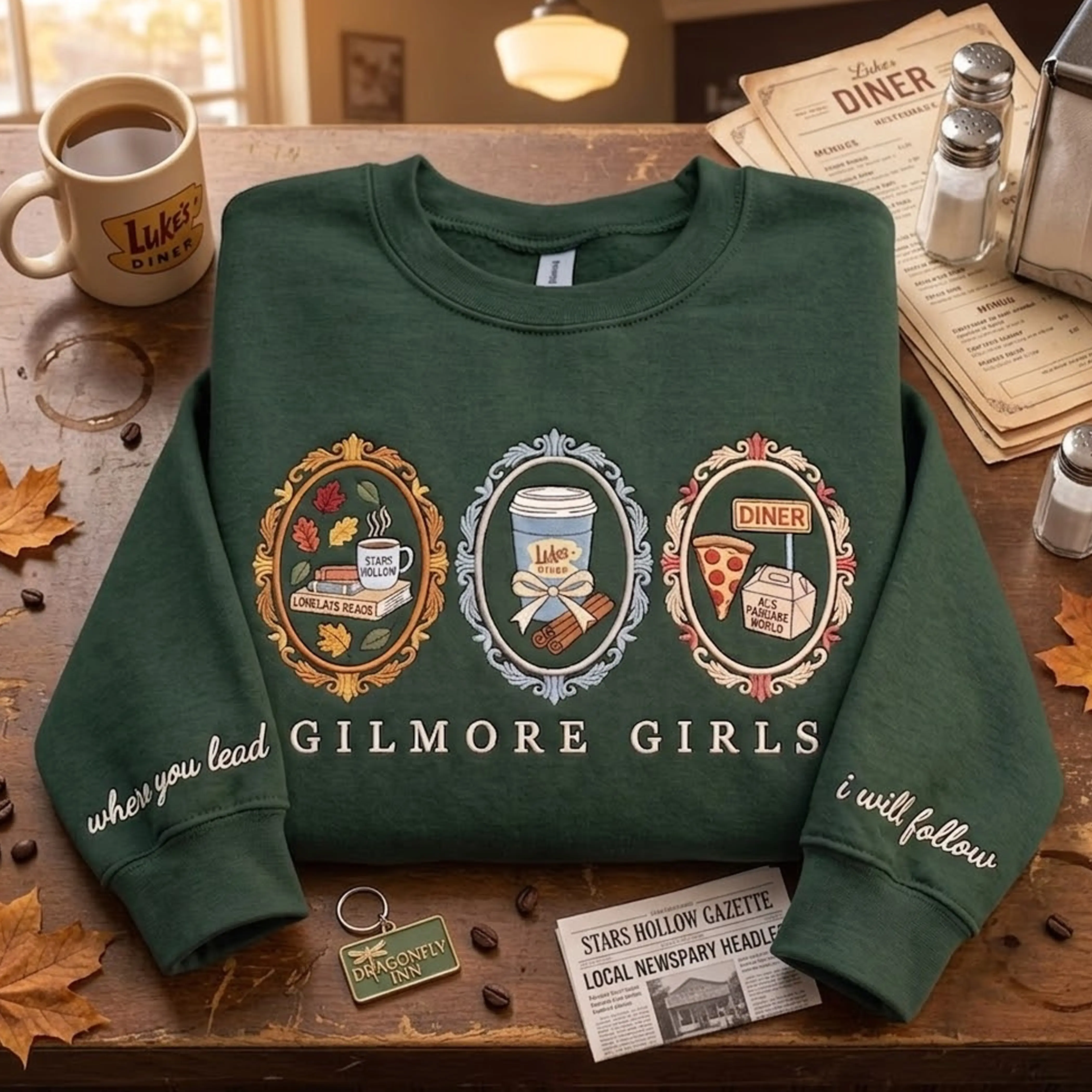 Star Hollow Embroidered Sweatshirt, Fall Girls Coquette Shirt, Cozy Vibes Crewneck.