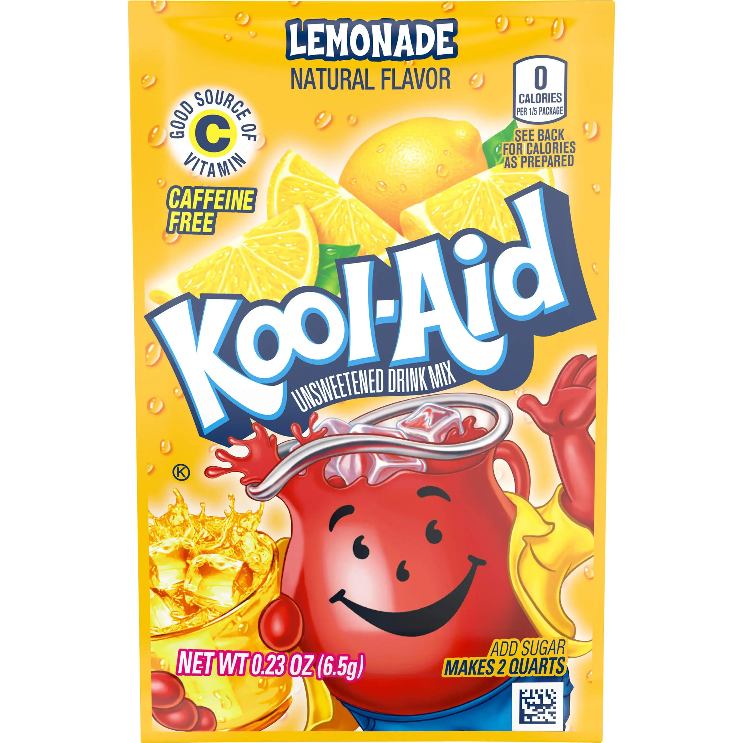 Kool-Aid Traditional Lemonade Beverage Hydration Powder Drink Mix
