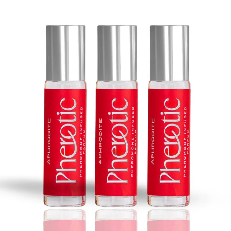 Pherotic Premium pheromone perfumes for women (Pack of 2)  - Aphrodite - Long Lasting, Travel Size  Rollerball Perfume roll-on fragrance oil fragrance perfume