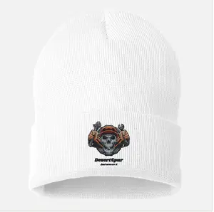 DesertSpur Custom Beanie - White