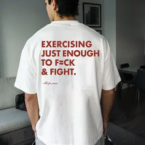 Funny Streetwear Graphic Tee " EXERCISING JUST ENOUGH TO F≈CK & FIGHT " Statement Shirt, Sweater , Hoodie For Men & Women, Gift For Her And Him , Vibes