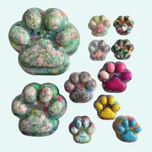Pawsome Bundle Pick-n-Craft Picky Pad NON REMELT Expert to Easy Mod Level Anxiety Relief stress relief kit Relax ADHD Sensory Alivio de Estrés Skin Picking Fidget Toy Birthday Gift Bigger Beads inside Ages 12+ color silicone