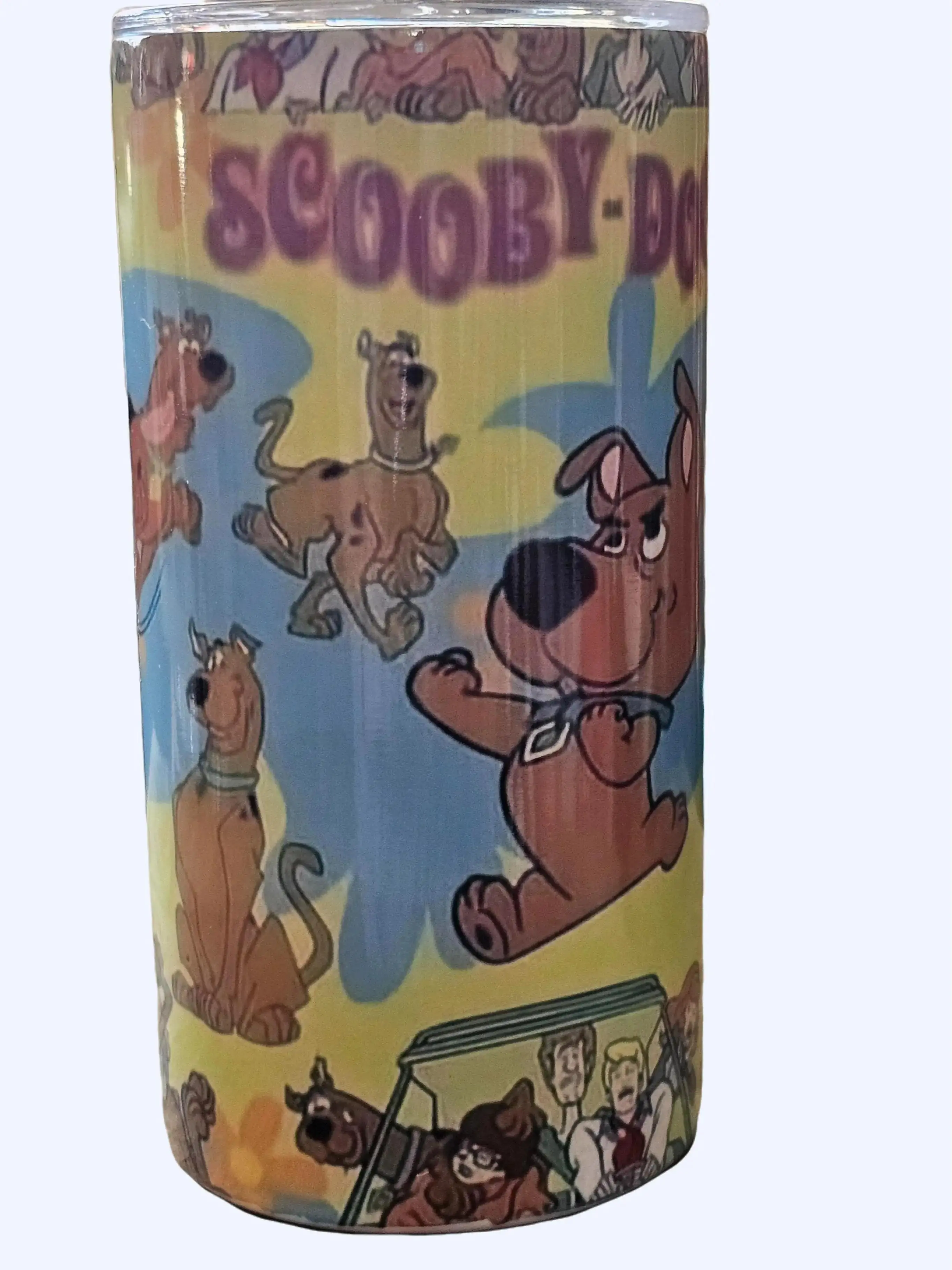 Scooby Doo 15oz Stainless Steel Insulated Kids' Water Bottle Tumbler - Portable, Reusable, Washable, with Lid & Straw, Keeps Drinks Hot/Cold Longer, High Quality, Hand Wash Only (Do Not Microwave/Do Not Dishwash)