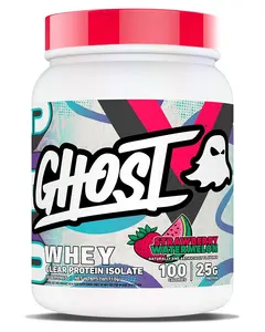 GHOST Clear Whey Protein Isolate – 25g Protein, 0g Sugar & Fat – Fast-Digesting, Bloat-Free – 20 Servings – Light & Fruity Alternative to Shakes
