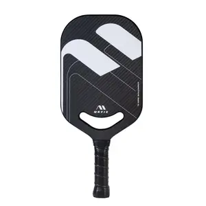 Mavix Sports Raw Carbon Fiber Pickleball Paddle – 3K T700 Thermoformed Surface, 16mm Polypropylene Core, Aero Throat Design for Power, Spin & Control