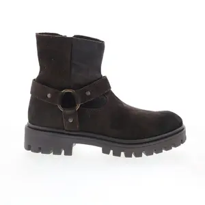 Dingo Road Trip DI-845 Mens Brown Suede Zipper Casual Dress Boots