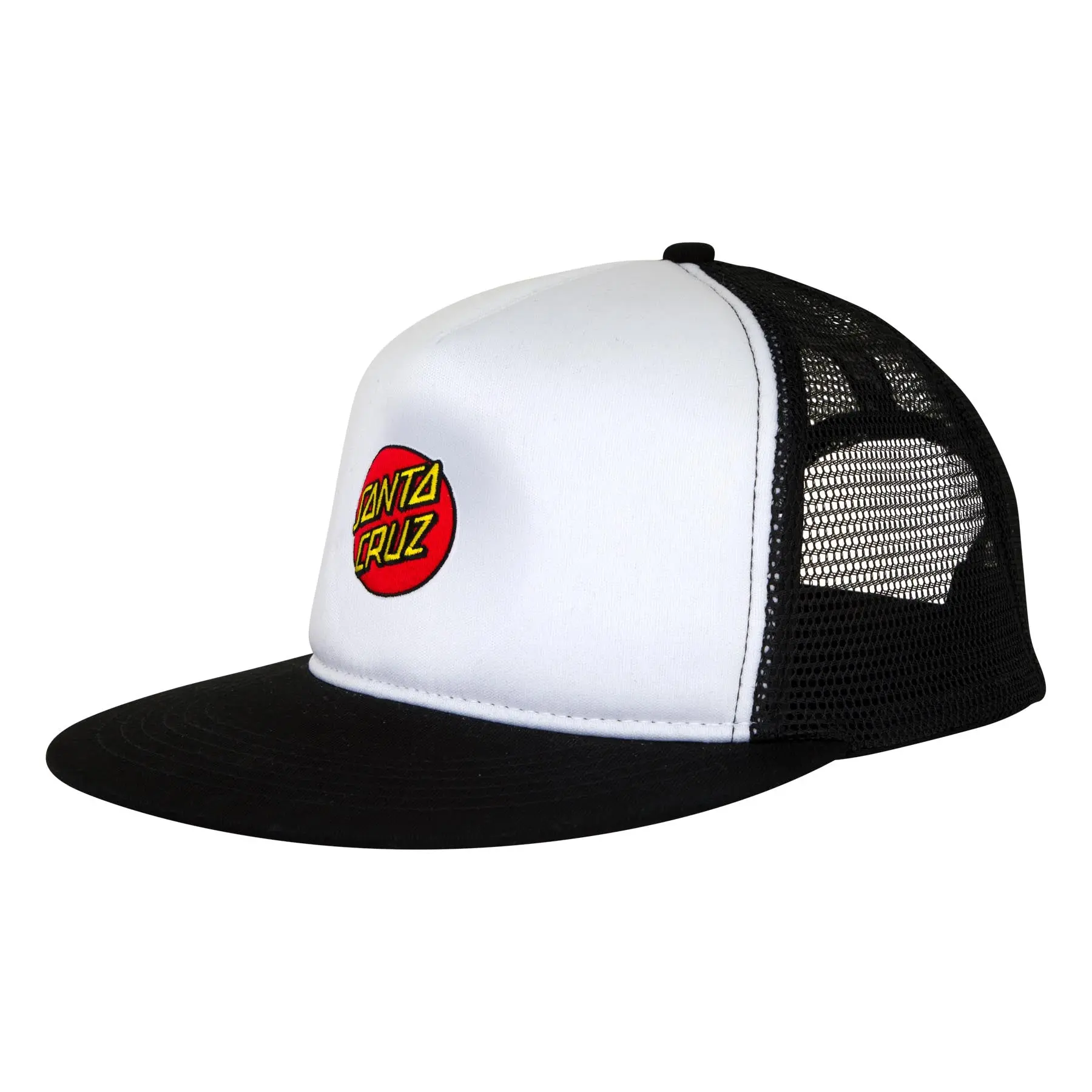 Cruz Embroidered Trucker Cap, Unisex 5-Panel Structured High-Profile Fit with Foam Front and Cotton-Polyester Mesh Back, Trucker Hats