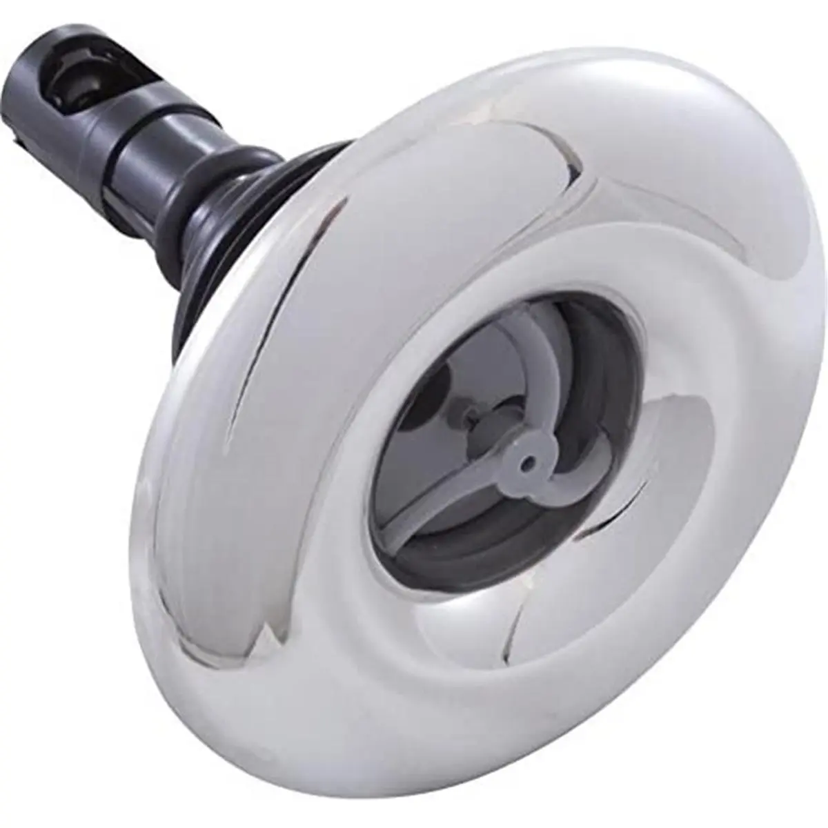 Rising Dragon 3 in. Smooth Face Quantum Screw-In Pulsator with Internal Jet, Smooth Quantum Screw Component for Swimming Pools - Grey, Pool Use, Single Unit