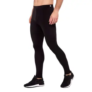 Kapow Meggings Core Black Men’s Leggings Breathable 4-Way Stretch for Gym, Yoga, Festival & Workout Activewear Athletic Running Pants Athletic Stretchable