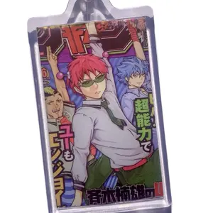 Disastrous Anime Keychain, Mini Picture Frame, 2x1 inch, Durable Plastic Charm, Holiday Stocking Stuffer