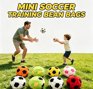 Mini Football Bean Bags | Kids Soccer Training Toss Game For Backyard Outdoor Play