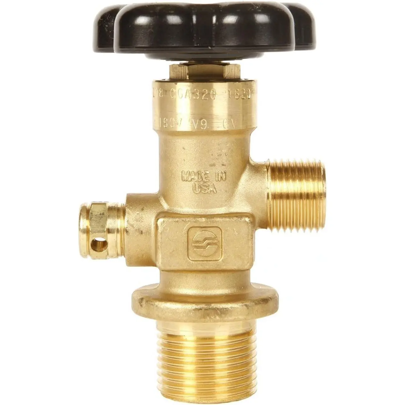 CO2 Gas Cylinder Valve 1.125"-12 UNF 3000 PSI