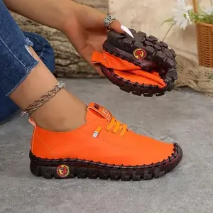 Women's Solid Color Casual Sneakers, Slip On Lightweight Soft Sole Walking Shoes, Comfort Low-top Daily Footwear (plus size)