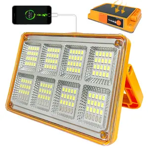 Solar Handheld Lamp Portable Multifunctional Tent Camping Light USB Emergency Lighting Beam Light, Outdoor LED Flashlight