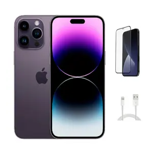 Refurbished Apple iPhone 14 Pro Max A2651 (Unlocked) - Acceptable Condition with Pre-Installed Tempered Glass & 1 Year Warranty
