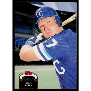Sean Berry 1992 Stadium Club #114 Kansas City Royals