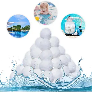 1.54 Lbs Eco-Friendly Lightweight Reusable Pool Filter Balls for Swimming Pool Sand Filters, Replace 50 lbs Pool Filter Sand