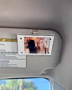 Photo Car Visor Clip – Personalized Sun Visor Ornament with Custom Polaroid Photo – The Perfect Gift for All Holidays