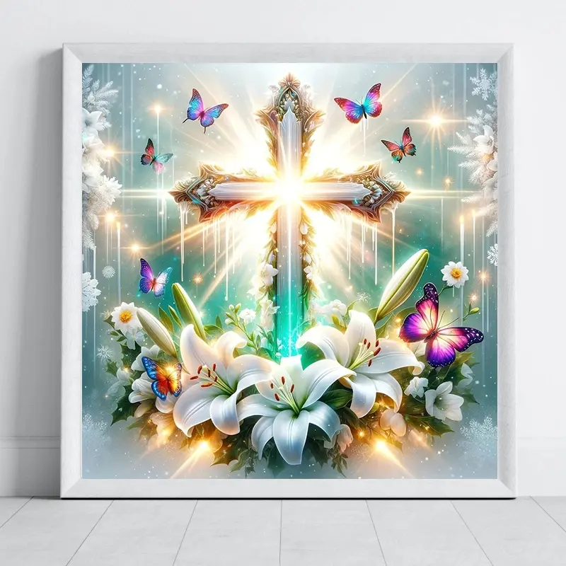Saint Christopher Diamond Painting Kit, Adult Art Craft Set, Frameless DIY Kits 5D Diamond Art, Home Decor, Perfect Gift for Holidays, Diamond Art Tools