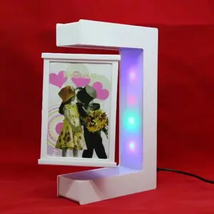 Magnetic Levitation Three-Sided Acrylic Photo Frame, Floating Display for Home & Office Decor, Stylish Picture Holder