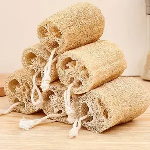 Natural Sponge Body Scrubber, Exfoliating Bath Sponge for Sensitive Skin, Reusable Plant Fiber, Face & Body Cleaning, Unisex Bathroom Accessory, Body Back Scrubber, Exfoliating Bath Tool