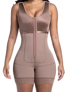 1 Count Women's Colombian Shapewear, Bodysuit Fajas Tummy Control Butt Lifter with Adjustable Hooks, Women's Slimming Body Shaper Jumpsuit for Daily Wear, Underwear, Ultimate High Compression Body Shaperwear, Suitable For Training Or Sports