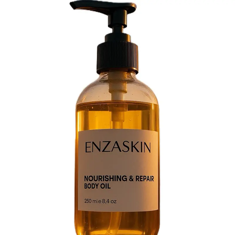 ENZASKIN Nourishing & Repair Body Oil 250ml 8.4 oz - Hydrating & Moisturizing Formula for Soft & Smooth Skin with Organic Essential Oils