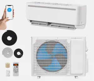 DWVO 9000 BTU 110V Mini Split Air Conditioner Heat Pump System Ductless Wifi SEER19