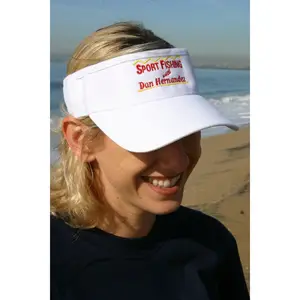 Sport Fishing White Visor