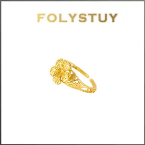 FOLYSTUY YNZ17 9mm Modern Ring Unisex Comfortable eye-catching modern bold and versatile eye-catching