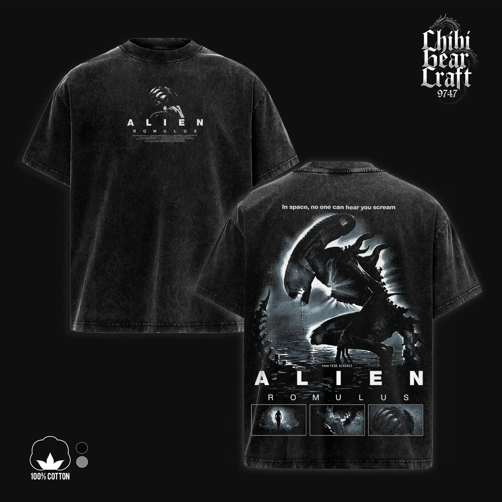 [COLLECTION] Alien Romulus Movie Shirt Xenomorph Facehugger Sci Fi Horror Vintage Acid Washed Oversized T-Shirt Gothic Hoodie Graphic Tee Y2K Clothing Summer Men Clothes Outfits Unisex Pop Culture Clothes Gifts For Him Apparel Nostromo Fan Merch