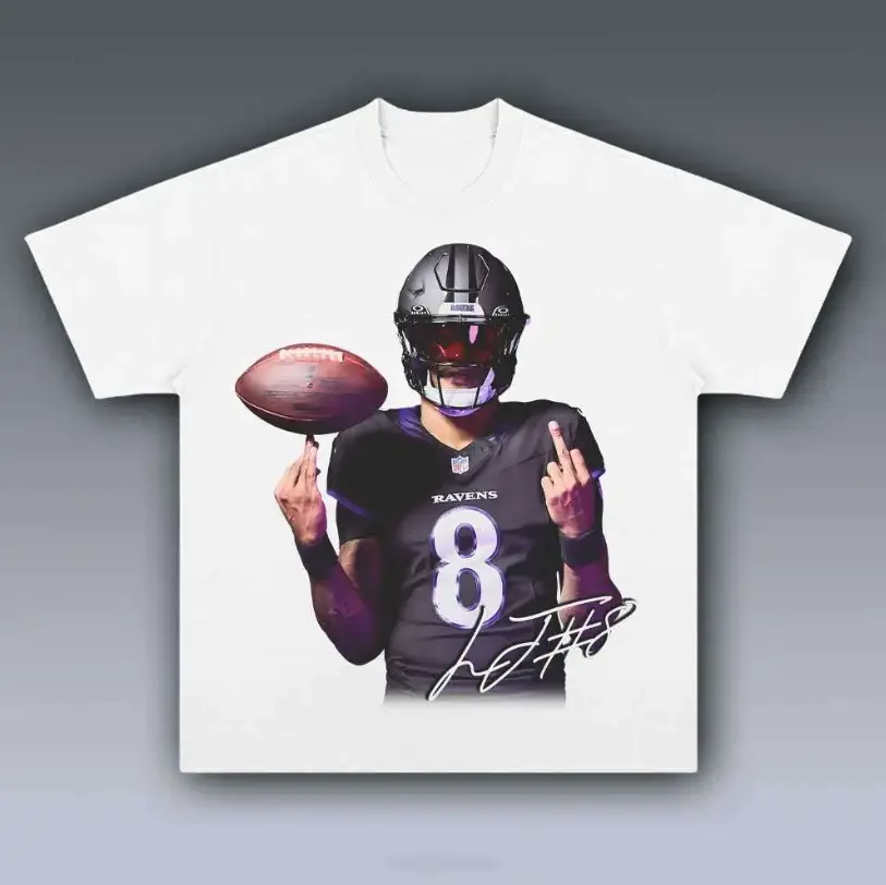 LAMAR JACKSON T-Shirt, Football Adult and Youth T-Shirt, Youth Boys Clothes, Fan Gift, Unisex Football Trendy Men Casual Heavy Cotton Tee, Birthday Ideas, Gift For Men Woman