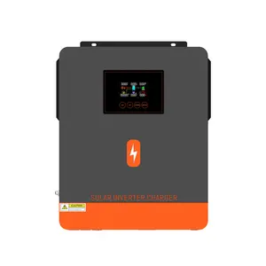 PowMr 3600W 24V Solar Hybrid Inverter 120V Off-Grid 100A MPPT Controller, Pure Sine Wave, Off-Grid, Lithium Battery Compatible, Ideal for 3KW Systems Home Safety