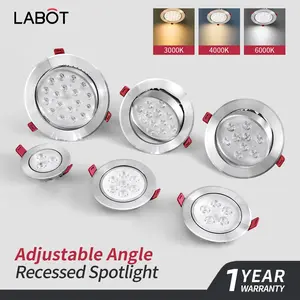 Cow Eye LED Recessed Ceiling Light Fixture, Adjustable Angle Design, Energy Efficient Lighting Solution for Home & Office Use