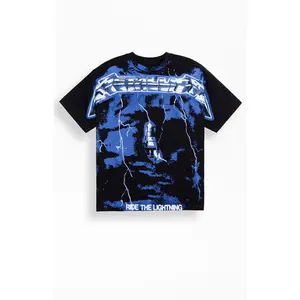 PacSun Men's Metallica Lightning T-Shirt - Multicolor