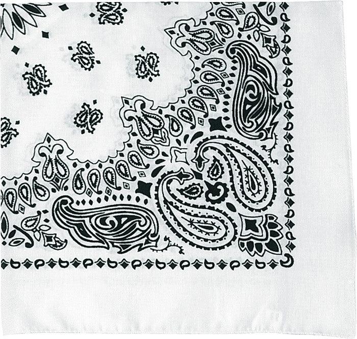 White - Trainmen Bandana 22 in. x 22 in.