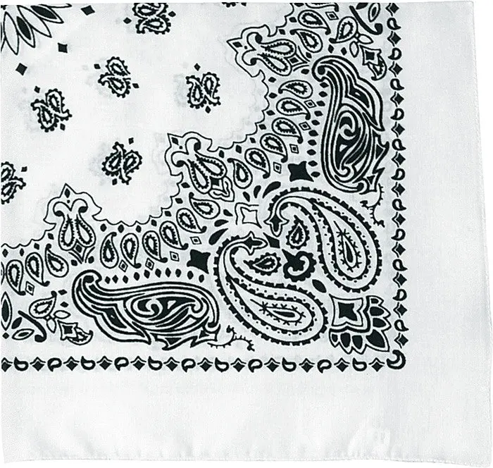White - Trainmen Bandana 22 in. x 22 in.